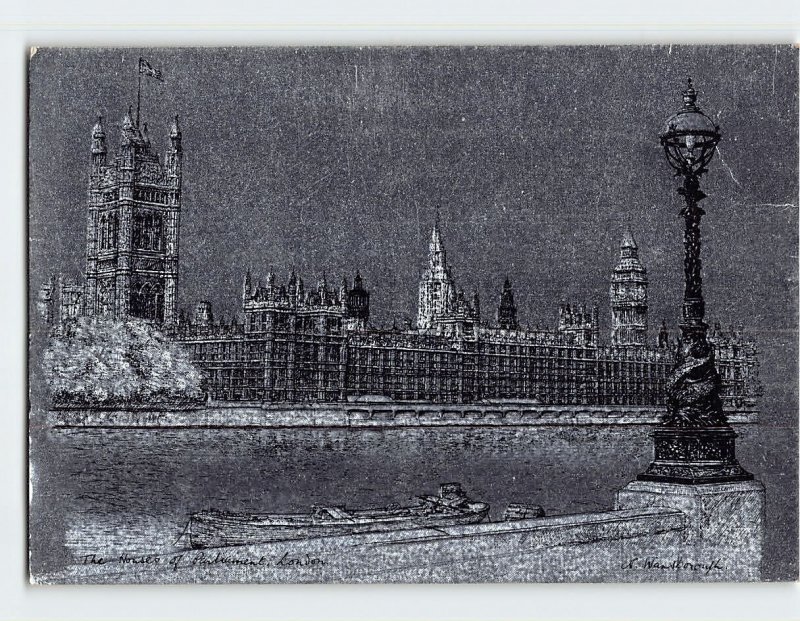 Postcard The Houses Of Parliament, London, England