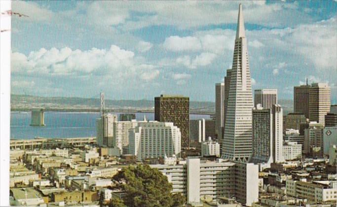 California San Francisco Downtown Viewed From Russian Hill