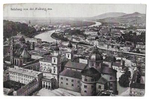 Salzburg, Austria Postcard WWI Army in the Field free frank to Bosnia