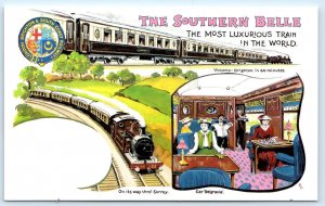 DALKEITH RAILWAY  Postcard ~ The SOUTHERN BELLE Poster Style Repro c1990s