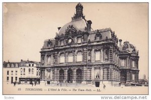 L'Hotel De Ville, The Town Hall, Tourcoing (Nord), France, 1900-1910s