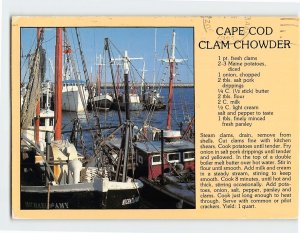 Postcard Cape Cod Clam Chowder Provincetown Massachusetts USA