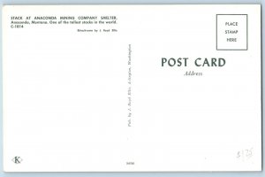 Anaconda Montana MT Postcard Stack Anaconda Mining Company Smelter 1960 Unposted