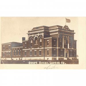 RPPC- Court House - Lawton,Oklahoma 1908