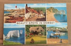 POSTCARD - 1976 USED - BEAUTY SPOTS IN DORSET, ENGLAND