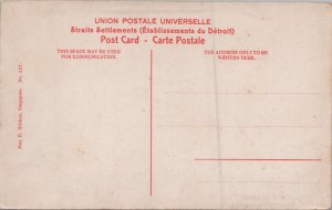 Singapore Native Bathing Vintage Postcard C396