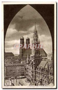 Old Postcard Munchen Rathaus