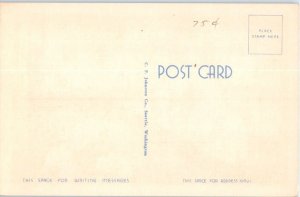 1930s Large Letter Greetings from Washington Postcard