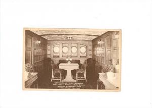 LP216 Waiting Room S.S. Munargo Ship Vintage Postcard,    
