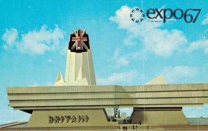 Canada Montreal Expo 67 Great Britain Pavilion Vintage Postcard 03.58
