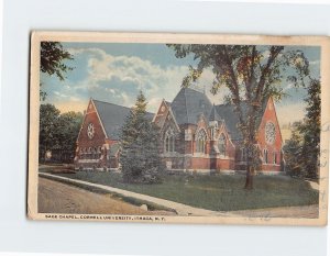 Postcard Sage Chapel, Cornell University, Ithaca, New York