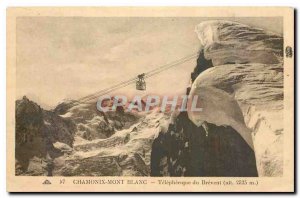 Old postcard Chamonix Mont Blanc Telepherique du Brevent