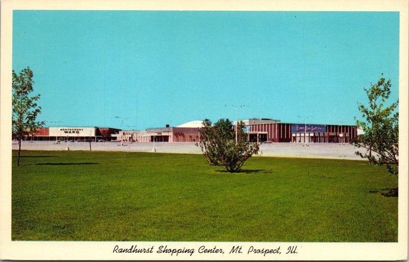 Randhurst Shopping Center Mt Prospect IL Illinois WB Postcard VTG UNP Unused