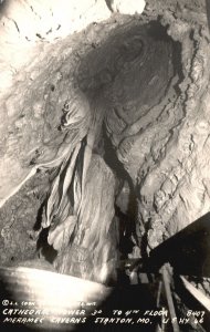 Postcard Real Photo Cathedral Tower Meramec Caverns Stanton Missouri NY 66 RPPC