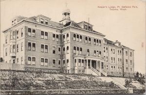 Keeper's Lodge Point Defiance Park Tacoma WA Washington c1919 Postcard E51