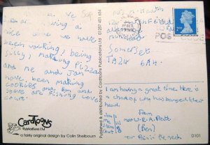 Postcard Humour Sheep - posted 1999