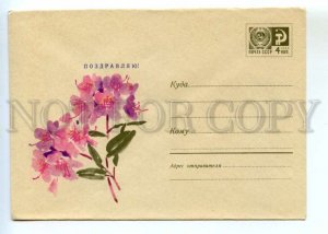 486538 USSR 1967 year Kirpicheva flowers Fuchsia postal COVER