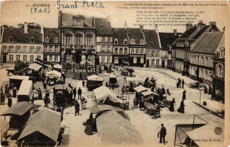 CPA Guines (P.-de-C.) - Grand'Place (976663)