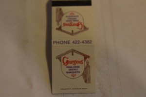 Georgious Burbank Illinois 20 Strike Matchbook Cover