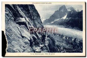 Old Postcard Chamonix The predicament Sea ice