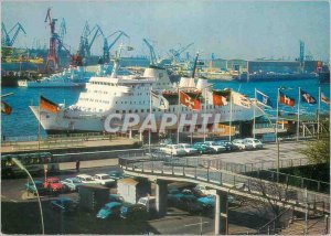 Modern Postcard Hamburg Auto-und-Hochsee F�hrschiff Charter