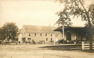 Postcard RPPC Photo Maine Brownfield Depot Post Office #63 Eastern 22-13531