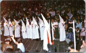 postcard San Luis Potosi Mexico Procesion Del Silencio Silence's Procession