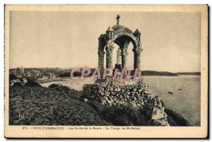 Old Postcard Cote d & # 39Emeraude The Banks of the Rance The Virgin of Saint...