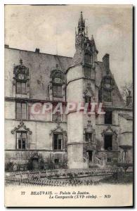 Postcard Beauvais Old Courthouse The Campanile