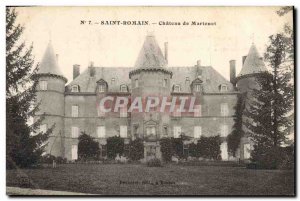 Old Postcard Chateau de Saint Romain Martenet