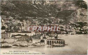 Old Postcard Monte Carlo Casino and Port Pigeon Shooting