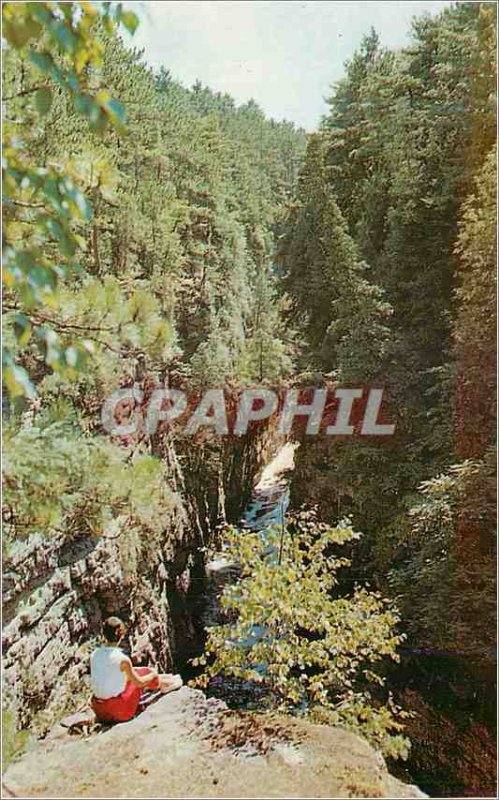 Modern Postcard NY Ausable Chasm A Bird's Eye View Showing the Depth of Famou...