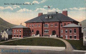 Postcard Berlin High School Berlin NH