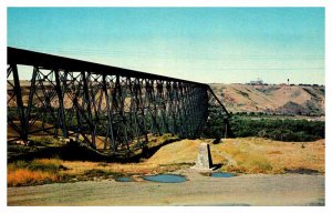 Postcard BRIDGE SCENE Lethbridge Alberta AB AP1330