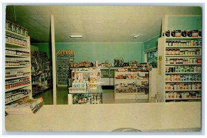 Tampa Florida Postcard Ansley Health Foods Interior View c1960 Vintage Antique