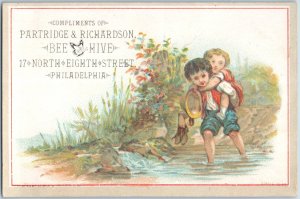 1870s-80s Partridge & Richardson Bee Hive Philadelphia Trade Card F217