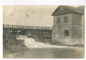 270482 RUSSIA GATCHINA Dam 1912 year photo RPPC to Terijoki