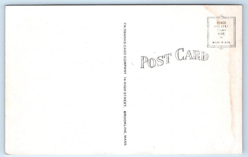 RYE, NH New Hampshire ~ Roadside SNUG HARBOR CABINS c1940s  Postcard