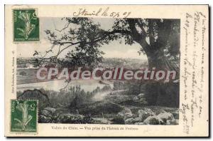 Old Postcard Valley of Clain View from Plateau Porteau