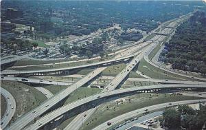 BG21458 junction of the edsel ford and the john lodge expressways detroit usa