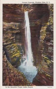 Cavern Cascade at Watkins Glen, New York - Linen