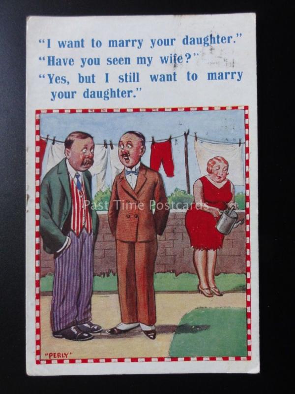 Perly : BD PC  I WANT TO MARRY Votre Fille ? ihave You Seen The Wife ? C1929