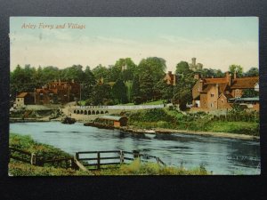 Worcestershire River Severn ARLEY FERRY & VILLAGE c1910 Postcard by J. White