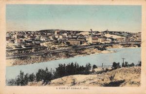 Cobalt Ontario Canada Birdseye View Of City Antique Postcard K95660