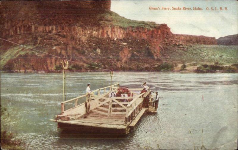 Glenn's Glenns ferry ID de Río de serpiente usado 1907 Postal 