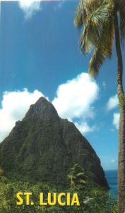 Postcard 12x17cm Petit Piton Soufriere St. Lucia