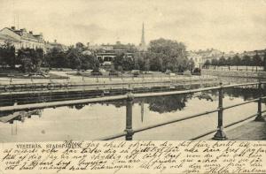 sweden, VASTERAS VESTERÅS, Stadsparken (1910)