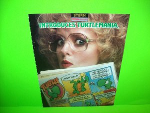 TURTLES Original Vintage Video Arcade Game Flyer 1981 Retro Vintage Art Promo