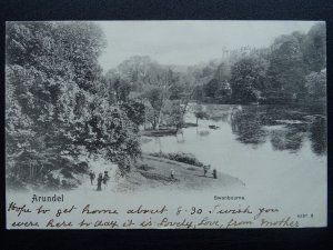 ARUNDEL Swanbourne c1902 UB Postcard by Peacock 4597B Littlehampton DUPLEX 978