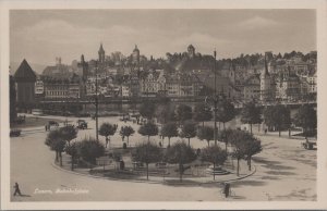 RPPC Postcard Bahnhofplatz Luzern Switzerland